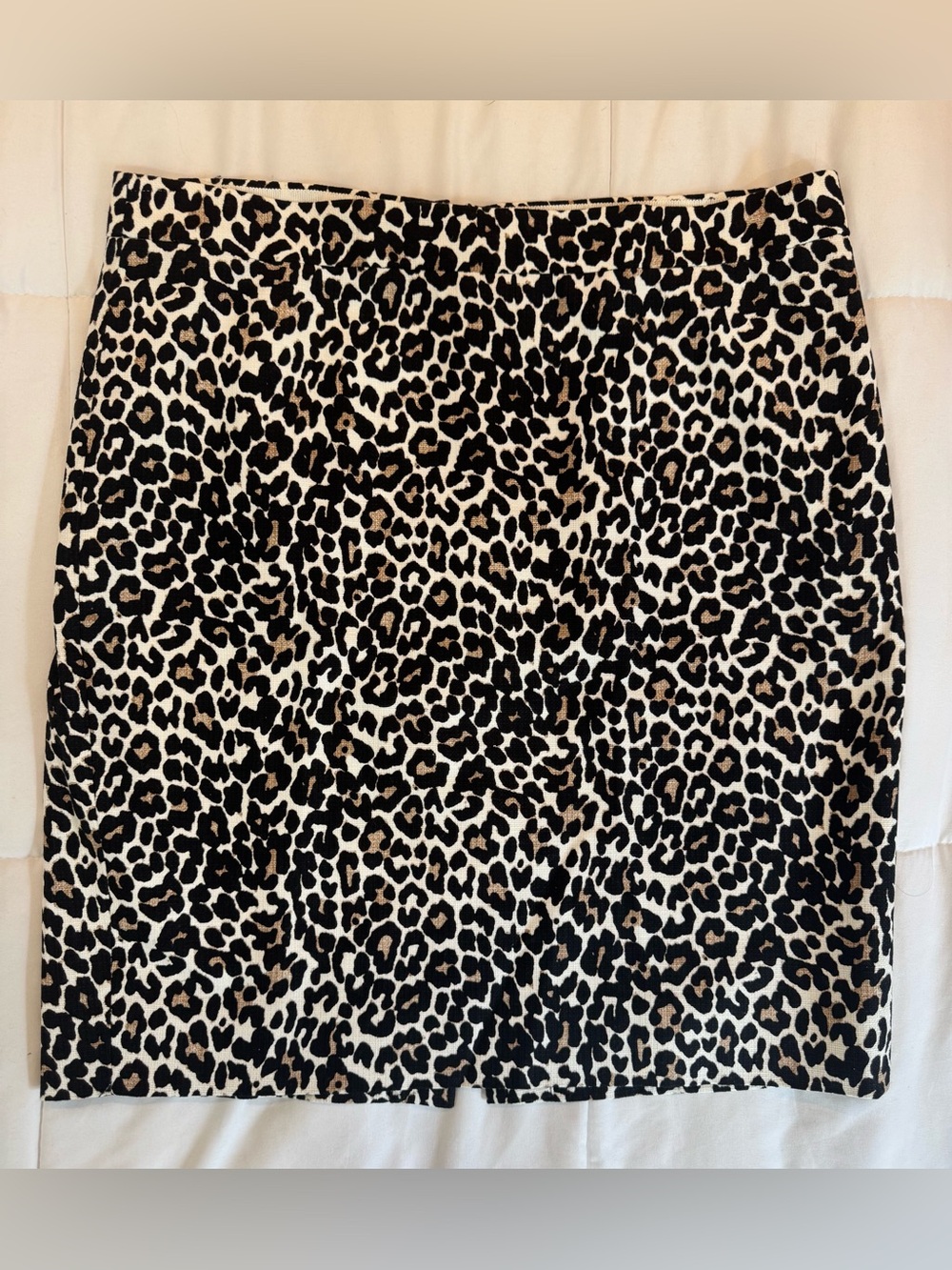J. Crew Leopard Print Mini Skirt - Black and Tan